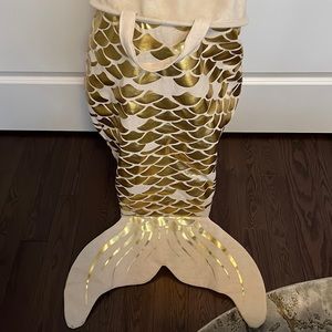 Canvas Mermaid Tail Hanging Laundry Hamper